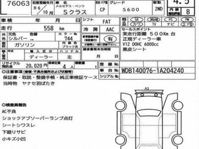 1994 Mercedes-BENZ S-CLASS 照片 2